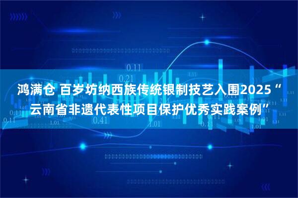 鸿满仓 百岁坊纳西族传统银制技艺入围2025“云南省非遗代表性项目保护优秀实践案例”